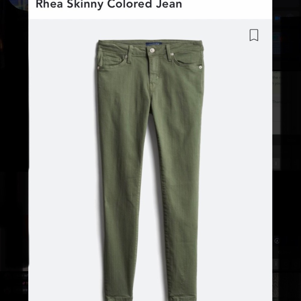 Rhea Skinny Colored Jean- Just USA